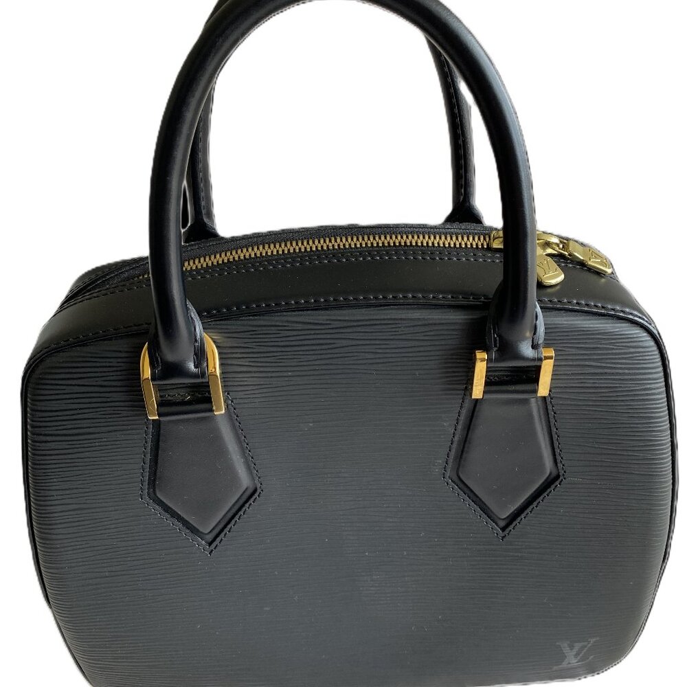 Louis Vuitton Black Epi Leather Sablons EUC AUTHENTIC $1100 Worn <5x Bag Purse